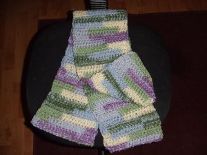 Multicolor Crochet Scarf