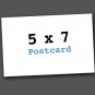 5000 5x7 FULL COLOR POST CARDS, 16PT GLOSSY FREE SHIPPING