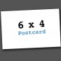 500 6x4 FULL COLOR POST CARDS, 16PT GLOSSY FREE SHIPPING