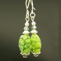 Handmade Lamp work Earrings with Bali Beads (True Blue)