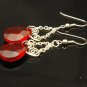 Handmade Free Form Wire Earring (RED Tears)