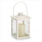 #37441 Large Ivory Color Glass Lantern