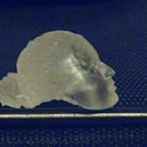 Cover Girl's Head Cast in clear with sculpted Hair in a bun