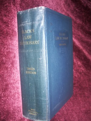 Black's Law Dictionary Third Edition, 1933