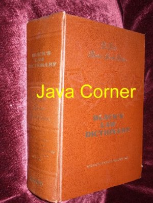 Black's Law Dictionary Deluxe Revised Fourth Edition, 1968