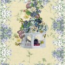 Blue Flower Birdhouse Note Card-Style 2b