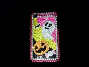Halloween Bling Rhinestone Crystal Hard Skin Case Cover for Apple iPhone 3G 3GS HP
