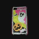 Halloween Bling Rhinestone Crystal Hard Skin Case Cover for Apple iPhone 4G OS 4 HP