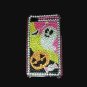 Halloween Bling Rhinestone Crystal Hard Skin Case Cover for Apple iPhone 4G OS 4 HP