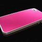 Metal Pink Back Hard Case Cover for Apple iPhone 4 4G