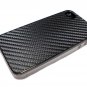 Carbon Fiber Back Hard Skin Case Cover for Apple iPhone 4 4G Black