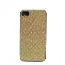 Bling Gold Back Hard Case Cover for Apple iPhone 4 4G
