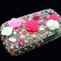 Bling Rhinestone Crystal Pink Flower Case Cover for Blackberry 9700 9780 Bold B004
