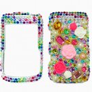 Bling Rhinestone Crystal Multi Color Flower Case Cover for Blackberry 9700 9780 Bold