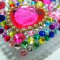 Bling Rhinestone Crystal Red Heart Case Cover for Blackberry 8520 8530 Curve RH