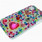 Bling Rhinestone Crystal Red Heart Case Cover for Samsung i9000 Galaxy S