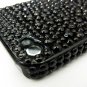 Bling Rhinestone Crystal Black Hard Case Cover for Apple iPhone 4 4G 4S