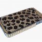Bling Rhinestone Crystal Leopard Gold Hard Case Cover for Apple iPhone 4 4G 4S FG