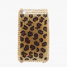 Bling Rhinestone Crystal Leopard Gold Hard Case Cover for Apple iPhone 3G 3GS FG