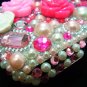 Bling Rhinestone Crystal Pink Flower Case Cover for Blackberry 9800 Torch LP