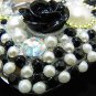 Bling Rhinestone Crystal Black Flower Pearl Heart Case Cover for Blackberry 9900 9930 Bold BH