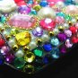 Bling Rhinestone Crystal Colorful Flower Pearl Case Cover for Blackberry 9900 9930 Bold MF