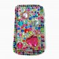 Bling Rhinestone Crystal Red Heart Case Cover for Blackberry 9900 9930 Bold RH