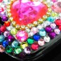 Bling Rhinestone Crystal Red Heart Case Cover for Blackberry 9900 9930 Bold RH