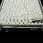 Bling Rhinestone Pearl White Back Hard Case Cover for Apple iPhone 4 4G 4S