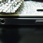 Bling Crystal Pink Silver Ribbon Bow Back Case Cover for Apple iphone 4 4G 4S PS