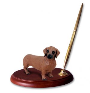 Dachshund, Red Pen Set