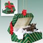 Guernsey Bull Green Gift Box Ornament