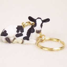 Holstein Cow Keychain