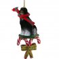 DCC28A Afghan Black & White Candy Cane Ornament