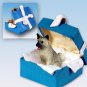 BGBD55A Akita Gray Blue Gift Box Ornament