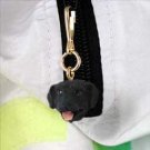 DHZ24A Lab Retriever Black Zipper Charm