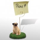 DMH18A Pug, Fawn Memo Holder