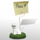 DMH43 West Highland Terrier Memo Holder