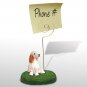 DMH84B English Setter, Orange Belton Memo Holder