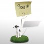DMH92C Whippet, Gray & White Memo Holder