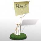 DMH92D Whippet, Tan & White Memo Holder