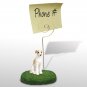DMH92D Whippet, Tan & White Memo Holder
