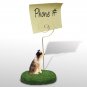 DMH99D Australian Shepherd Brown, Docked Memo Holder