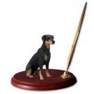 DPH101A Doberman, Black, Uncropped Pen Set