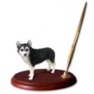 DPH17B Husky, Black & White, Brown Eyes Pen Set