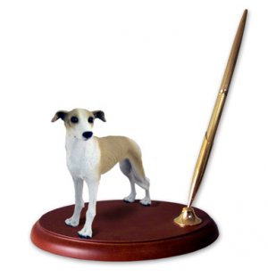 DPH54D Greyhound, Tan & White Pen Set