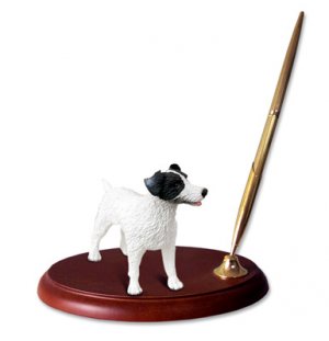 DPH63B Jack Russell Terrier, Black & White, Rough Coat Pen Set