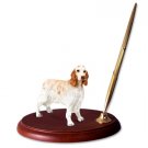 DPH84B English Setter, Orange Belton Pen Set