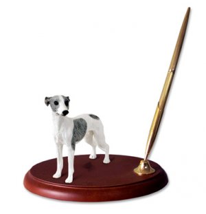 DPH92C Whippet, Gray & White Pen Set