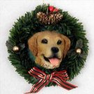 DPX09 Golden Retriever Wreath Ornament